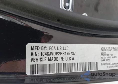 2024 Jeep Wagoneer Series Iii 4X4 from USA, damaged, VIN 1C4SJVDP2RS176737